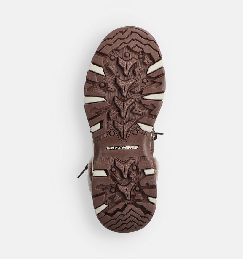 Skechers Trego Snow Worries Chaussures de randonnée en Brun foncé pour femmes (362122) - pour semelles orthopédiques