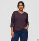 ONLY Carmakoma Glitter Bordeaux T-shirt voor dames (381924)