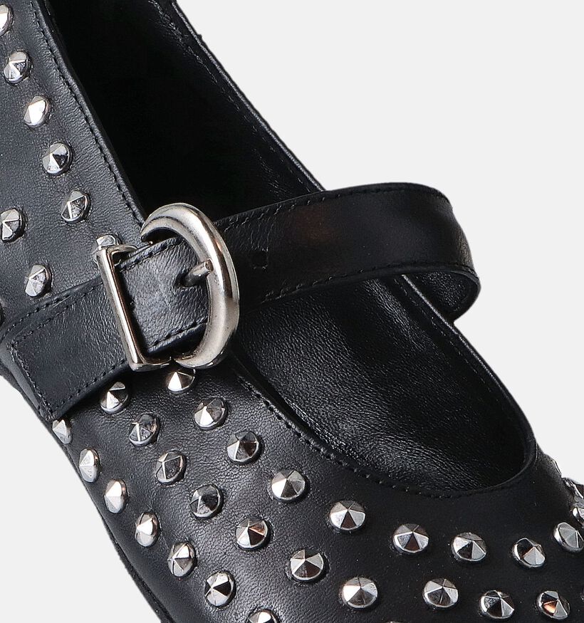 Laurent David Brunella Zwarte Ballerina's met riempje voor dames (357621)