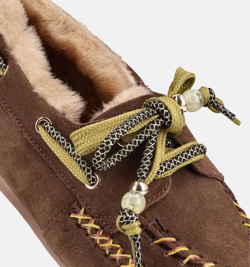 Poelman Vita Chaussures bateau en Marron pour femmes (380661)