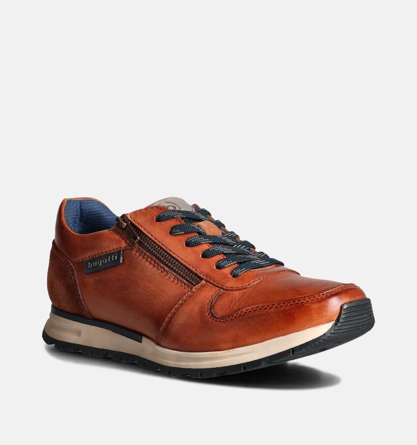 Bugatti Cognac Veterschoenen voor heren (359775) - geschikt voor steunzolen