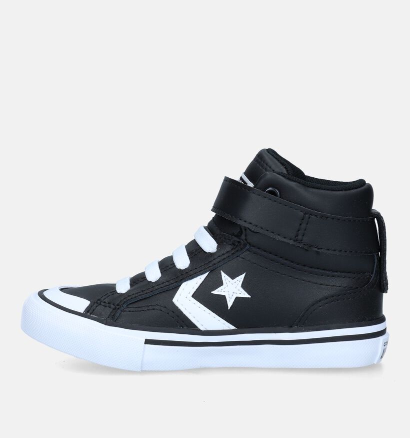 Converse Pro Blaze Strap Leather Zwarte Sneakers voor meisjes, jongens (333249)