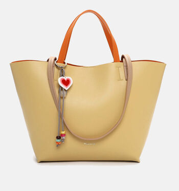 Tamaris Shoppers Geel/Cognac/Groen