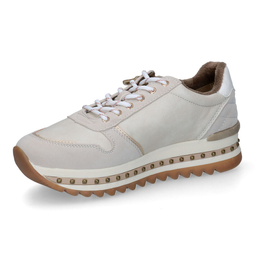 Mustang Baskets casual en Écru en simili cuir (316082)