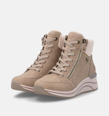 Remonte Boots Zwart/Wit/Bruin