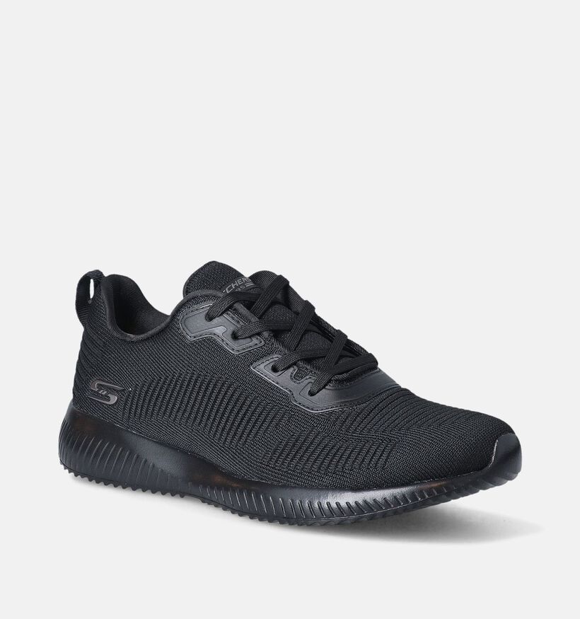 Skechers Bobs Squad Tough Talk Zwarte Sneakers voor dames (354747) - geschikt voor steunzolen