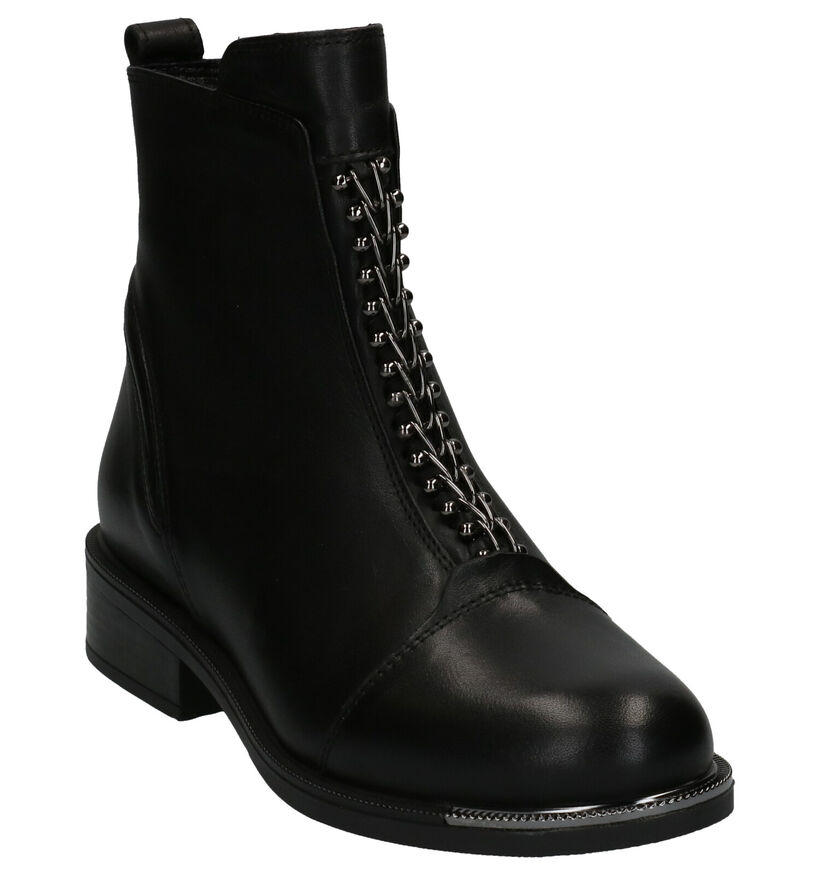 Baboos Zwarte Boots in leer (263597)