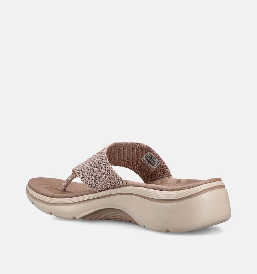 Skechers Arch Fit Taupe Slippers voor dames (371231)