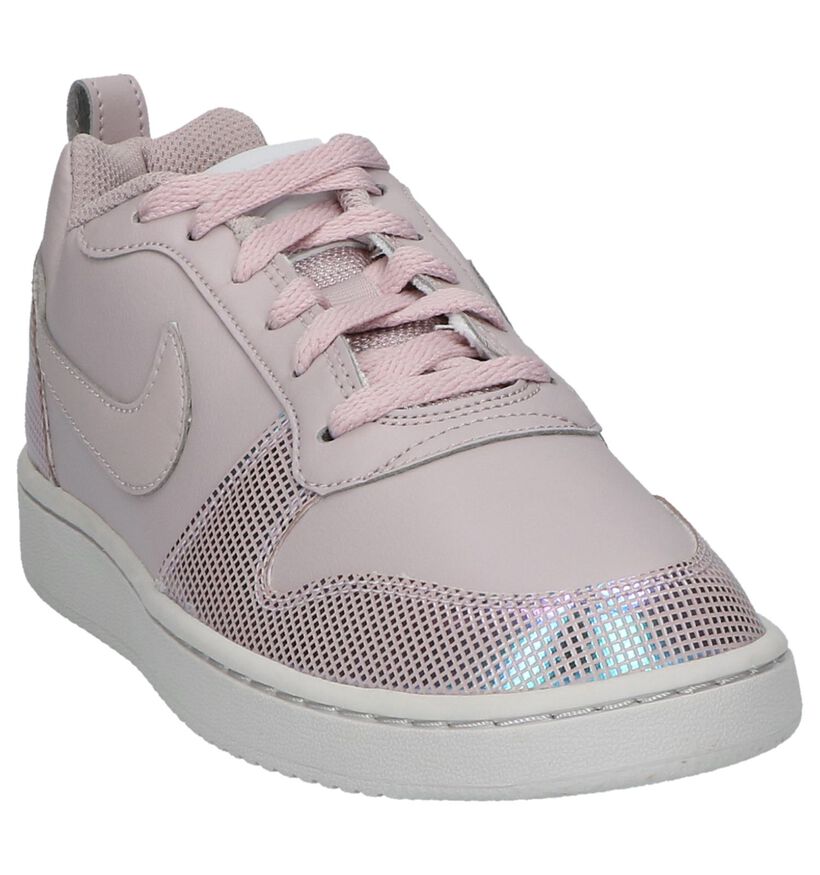 Lage Sneakers Nike Court Borough Roze in kunstleer (209810)