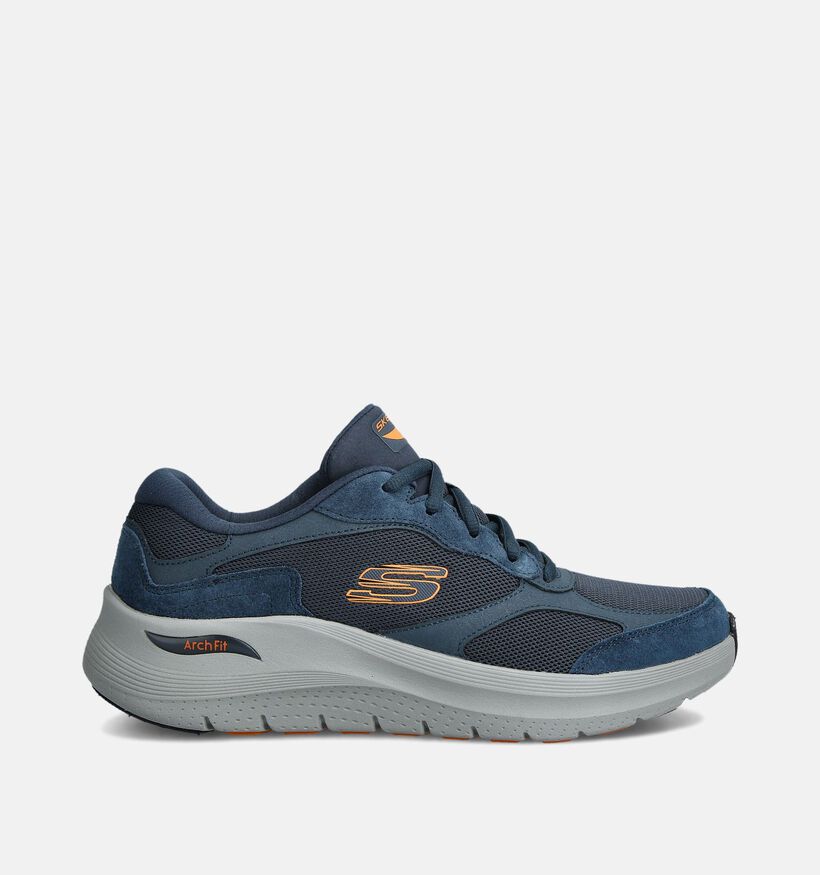 Skechers Arch Fit 2.0 The Keep Blauwe Sneakers voor heren (362187) - geschikt voor steunzolen
