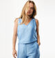 Mexx Satin Sleeveless D&eacute;bardeur en Bleu pour femmes (368582)