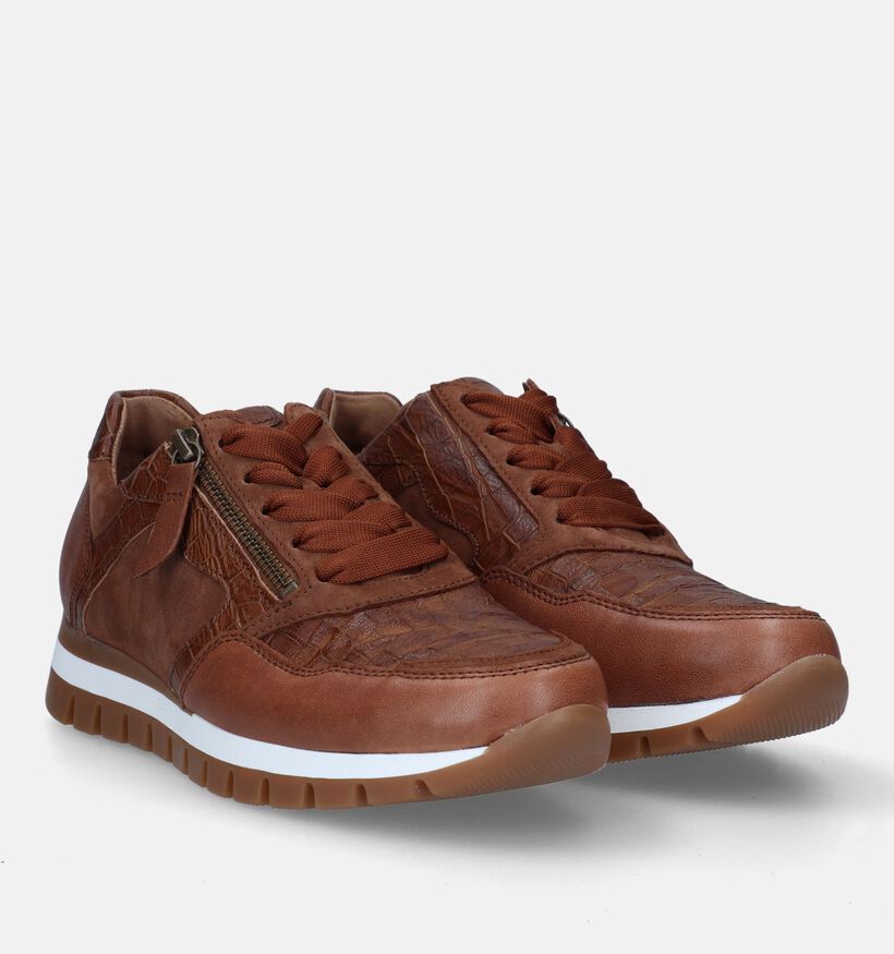 Gabor OptiFit Baskets en Cognac pour femmes (331241) - pour semelles orthopédiques