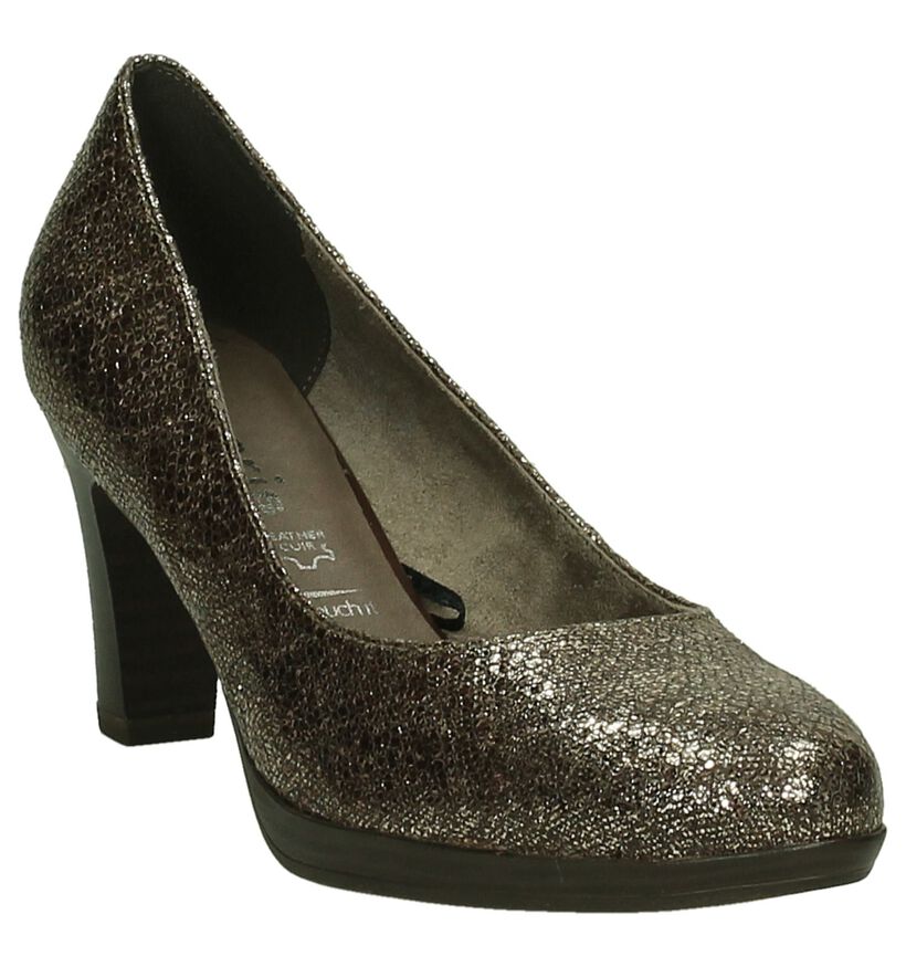 Tamaris Escarpins classique en Bronze en cuir (199850)
