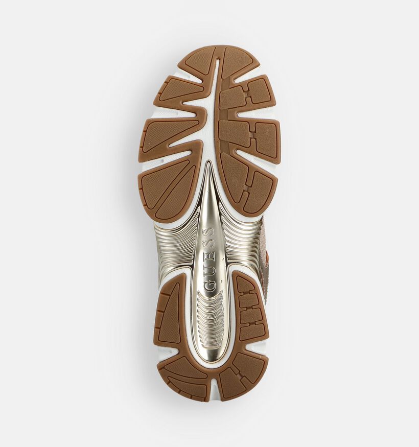 Guess Ibitha Beige/Gouden Sneakers voor dames (359556) - geschikt voor steunzolen