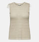 ONLY Carmakoma Aggie Beige Glitter Top voor dames (342980)