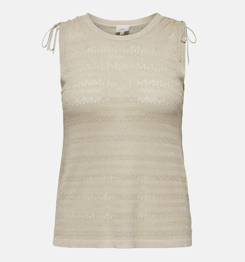 ONLY Carmakoma Aggie Beige Glitter Top voor dames (342980)