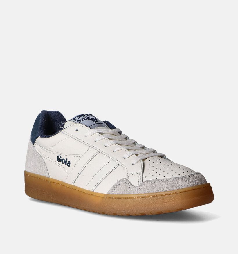 Gola Eagle 86 Witte Sneakers voor heren (351197) - geschikt voor steunzolen