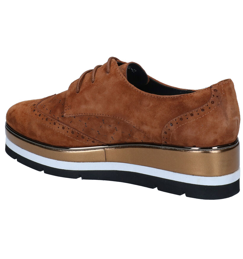 Nathan-Baume Chaussures à lacets en Cognac pour femmes (297853)