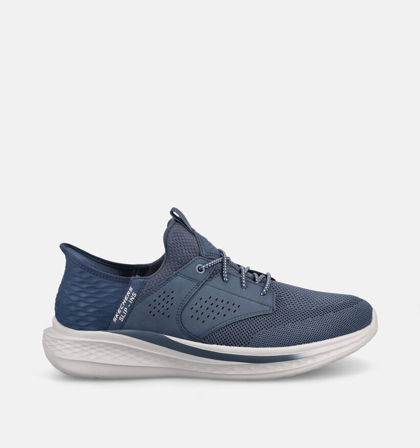 Skechers Slade Caster Donkerblauwe Slip-ins voor heren (375627) - geschikt voor steunzolen