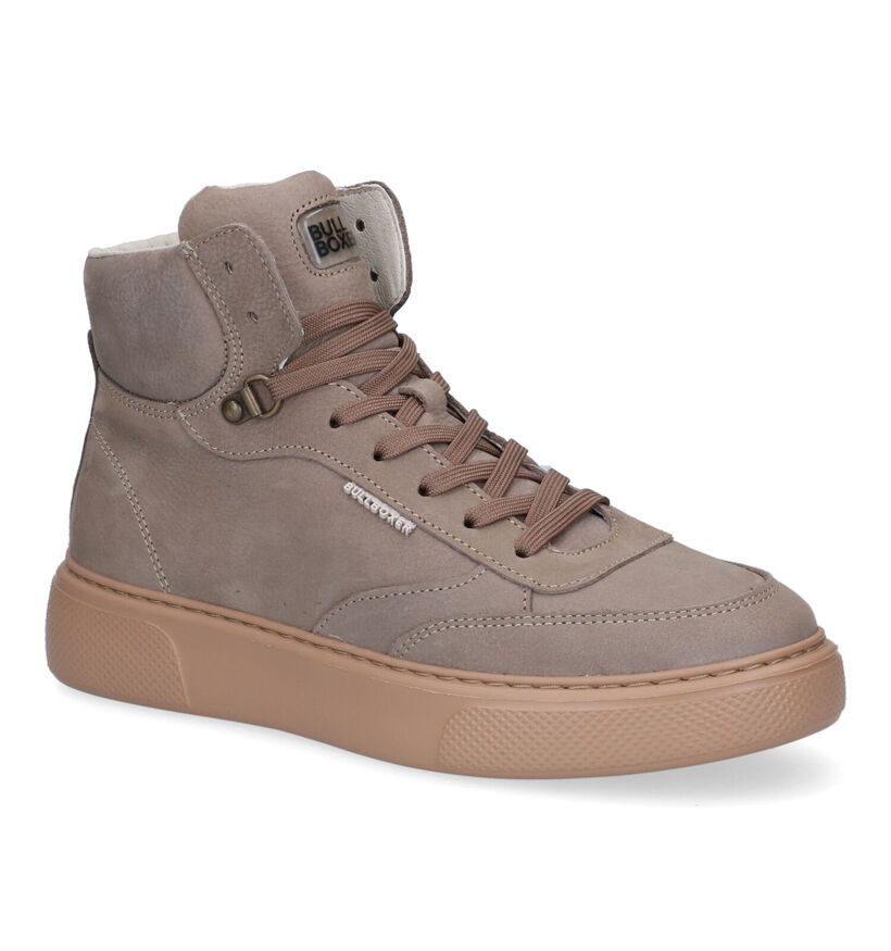 Bullboxer Ecru Hoge Schoenen voor dames (298794) - geschikt voor steunzolen