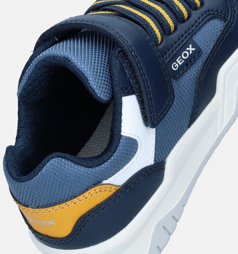 Geox Grijs/Zwarte Sneakers voor jongens (360383) - geschikt voor steunzolen