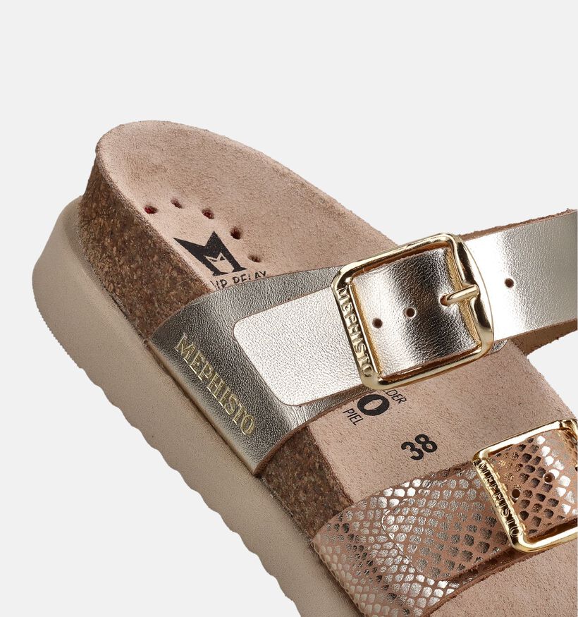 Mephisto Hyacinta Nu-pieds plates en Marron pour femmes (369954)