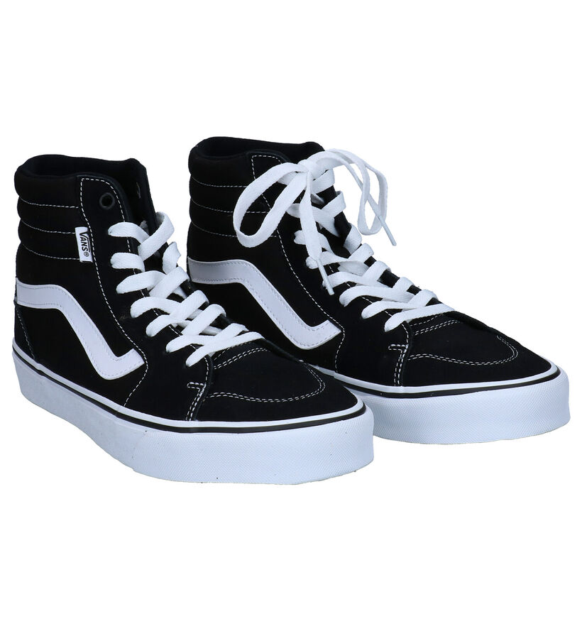 Vans Filmore Hi Baskets de skate en Noir pour hommes (328235)