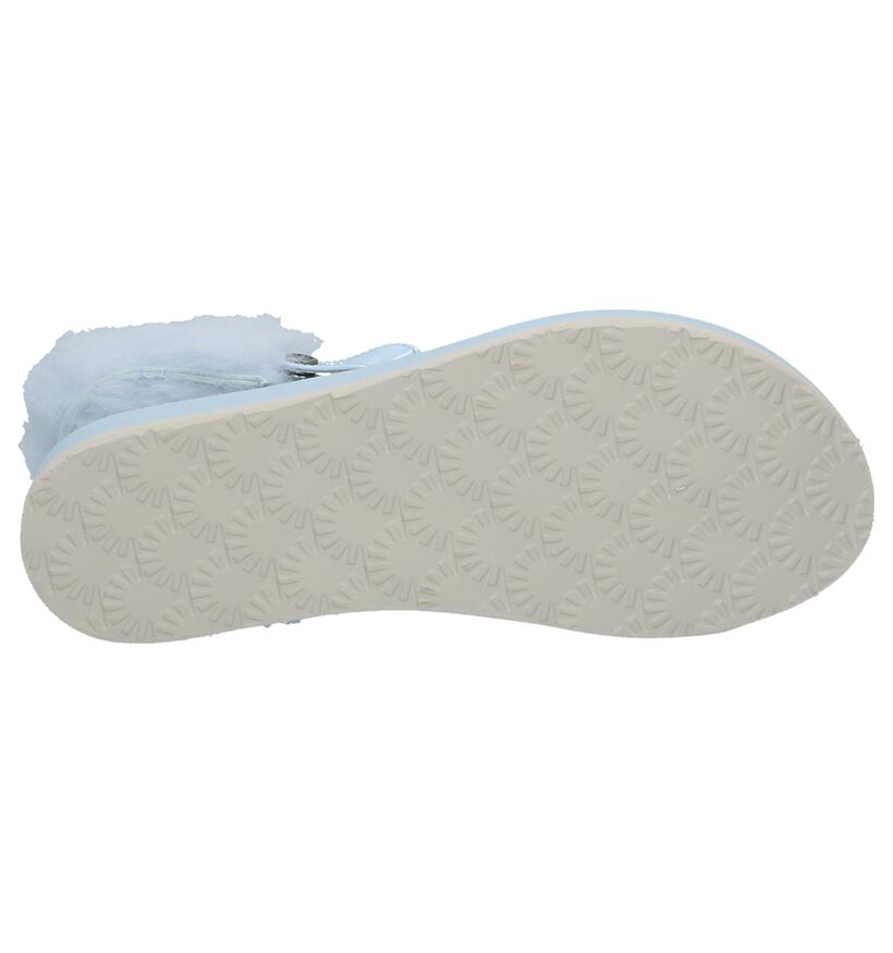 UGG Sandales plates en Bleu clair en synthétique (210287)