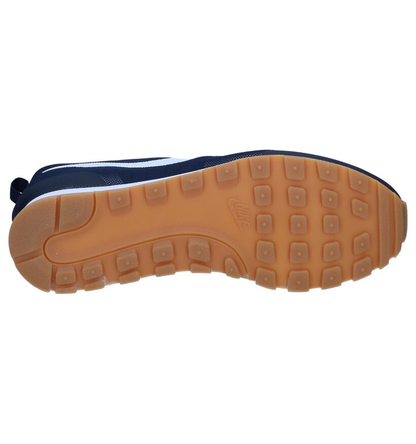 Donkerblauwe Sneakers Nike MD Runner in stof (237859)