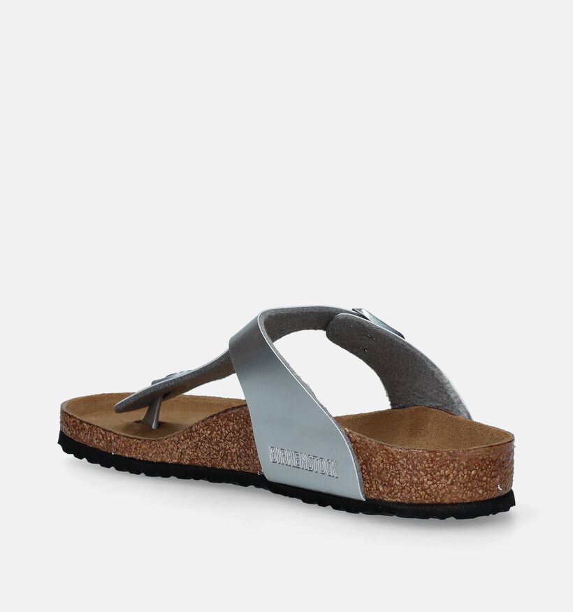 Birkenstock Gizeh Zilveren Teenslippers voor meisjes (338078)