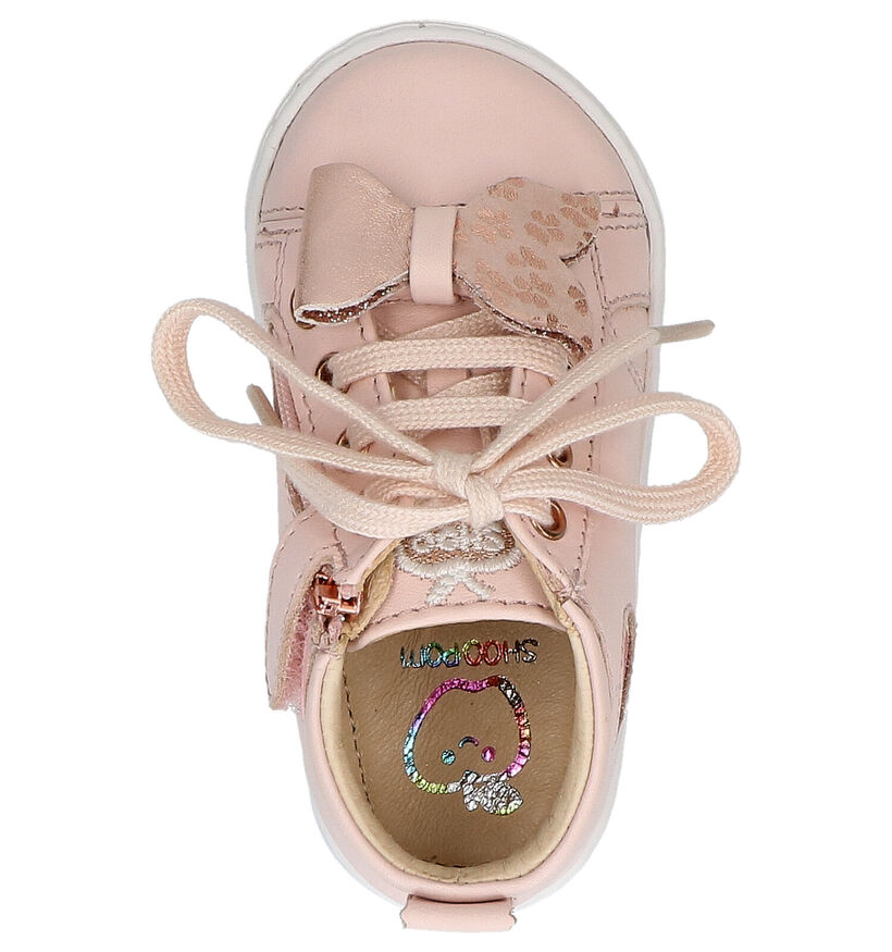 Shoo Pom Bouba Knot Chaussures à Lacets en Rose en cuir (268769)