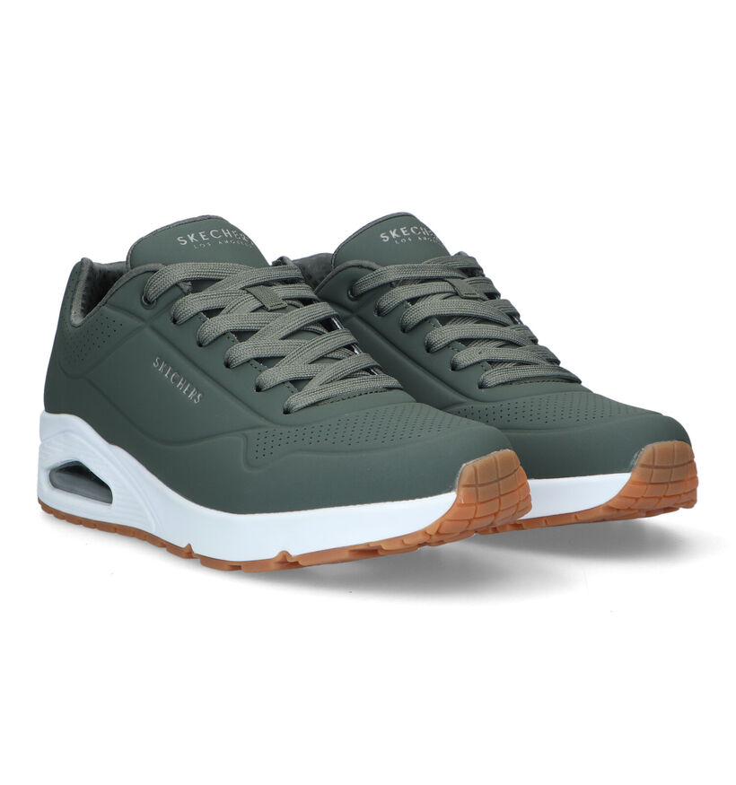 Skechers Uno Stand On Air Zwarte Sneakers voor heren (350318) - geschikt voor steunzolen