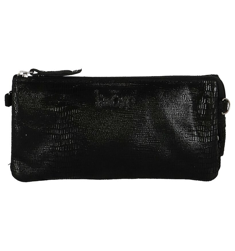 Via Limone Lizard Sac Porté Croisé en Noir en nubuck (270746)