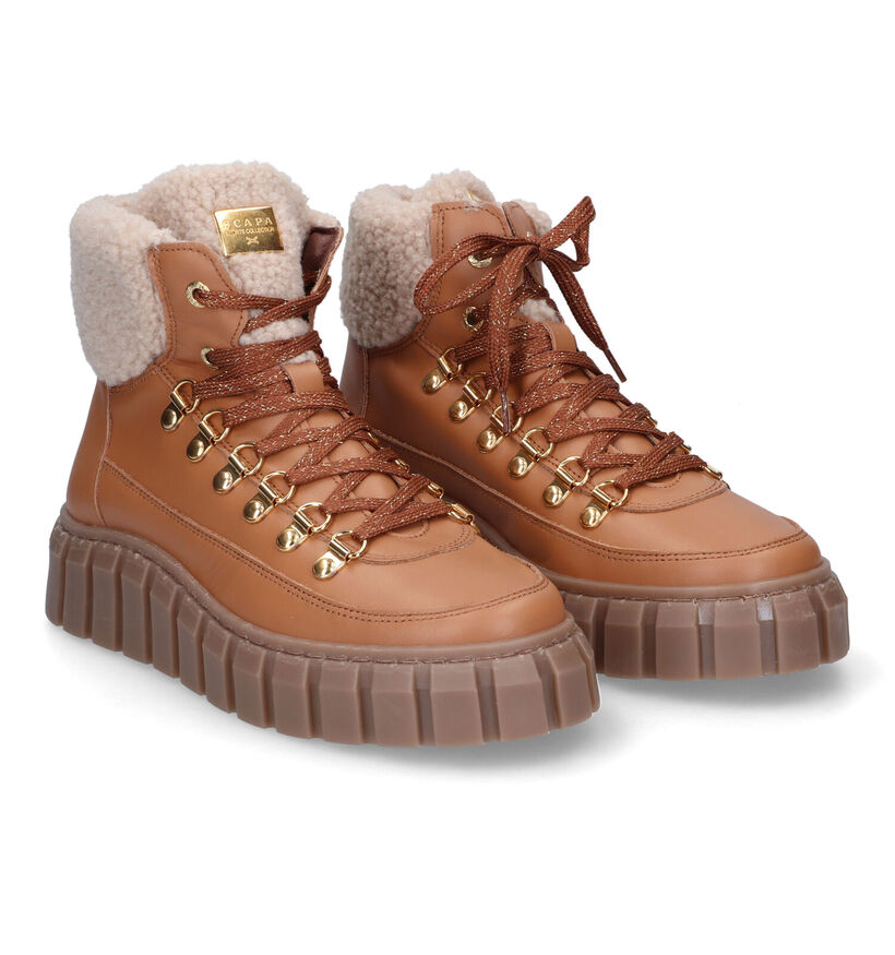 Scapa Ecru Sneakers voor dames (317182) - geschikt voor steunzolen
