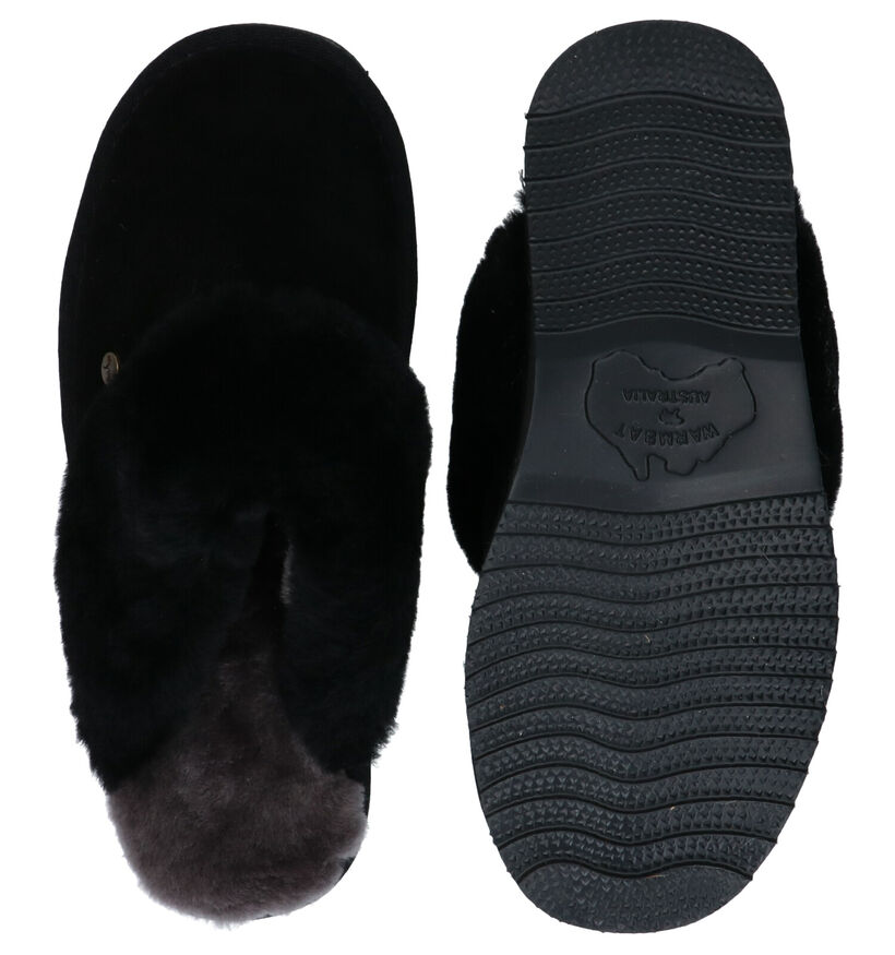 Warmbat Flurry Zwarte Pantoffels voor dames (315165)
