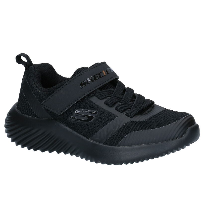 Skechers Bounder Zwarte Sneakers in stof (277921)