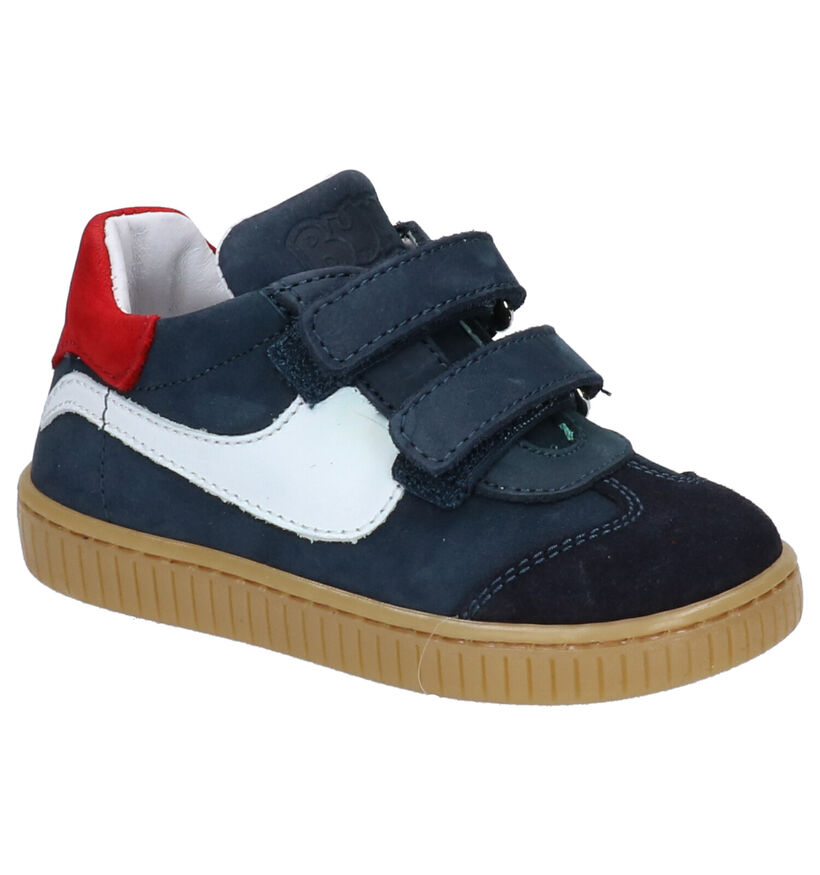 Bumba Msport Donkerblauwe Velcroschoentjes in nubuck (272498)