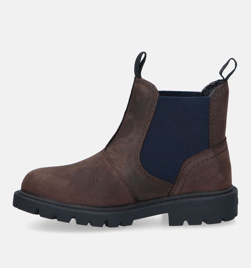 Geox Shaylax Bruine Chelsea Boots voor jongens (330067) - geschikt voor steunzolen