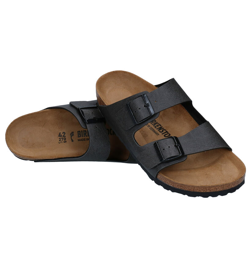 Birkenstock Arizona Vegan Blauwe Slippers voor heren (337864)