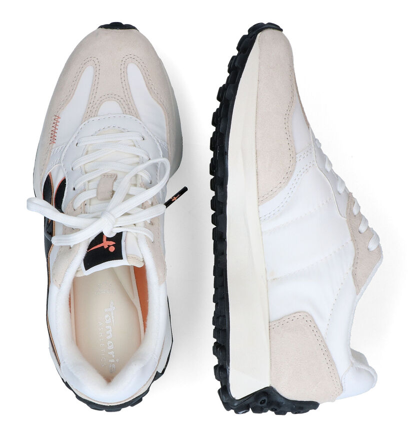 Tamaris Fashletics Baskets en Ecru pour femmes (320655) - pour semelles orthopédiques