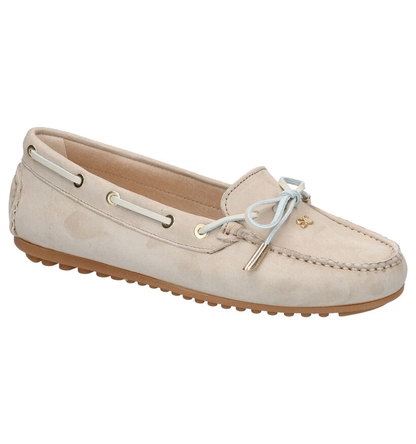 Scapa Beige Mocassins in daim (270356)