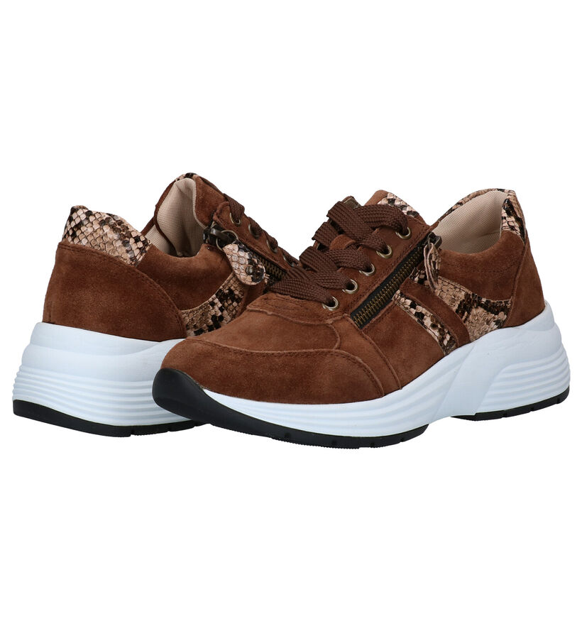 Remonte Bruine Sneakers in daim (277635)