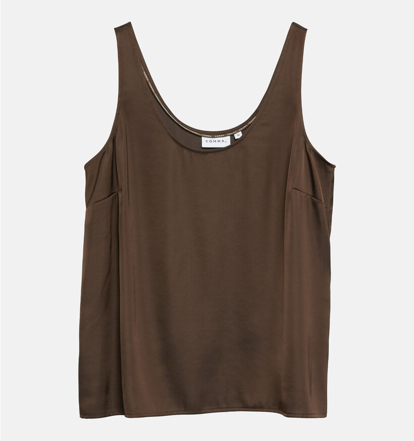 comma Donkerbruine Top voor dames (373148)