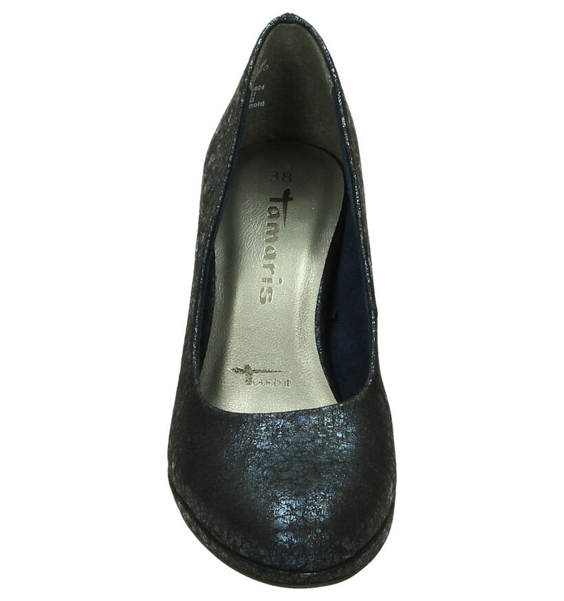 Tamaris Escarpins classique en Bleu foncé en textile (202671)