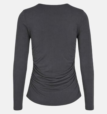 Vila T-shirts Zwart/Bruin/Groen