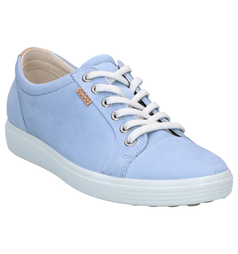 ECCO Soft Chaussures à lacets en Taupe en daim (287332)