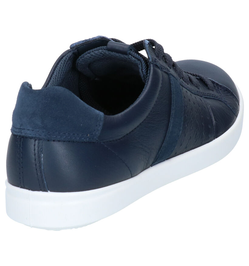 Ecco Leisure Rode Sneakers in leer (275317)