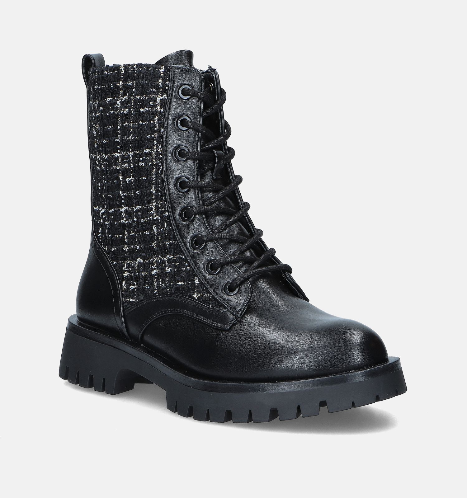 Tamaris Zwarte Veterboots Dames Boots Online op TORFS.BE