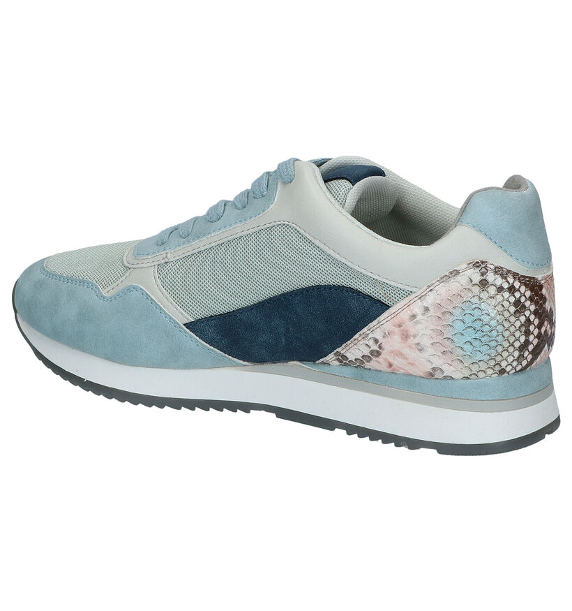 Youh! Baskets casual en Bleu clair en simili cuir (285296)