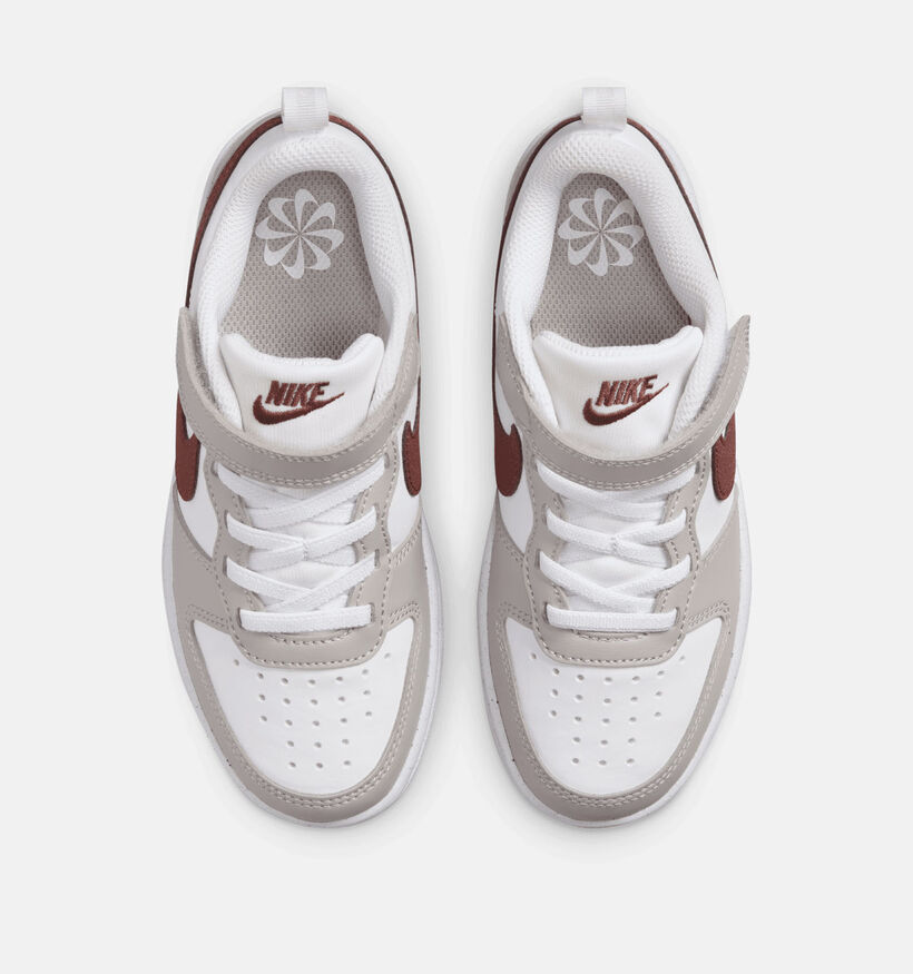 Nike Court Borough Recraft HF Baskets en Blanc pour filles (347988)